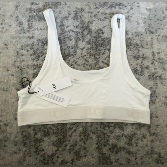 NWT WHITE UGG Gwendolynn Bralette Logo Band Size: Large - Picture 4 of 5